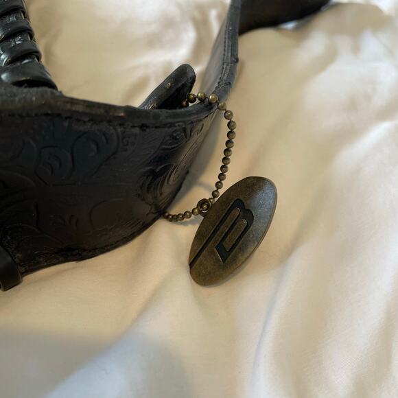 Vintage 90s Bongo black western boho shoulder bag - Picture 6 of 7